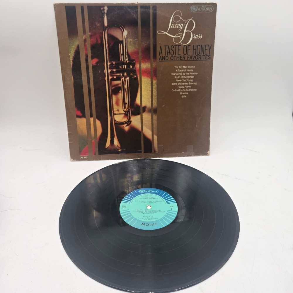 Living Brass A Taste of Honey Vinyl Record RCA Camden Mono Ray Martin 1965